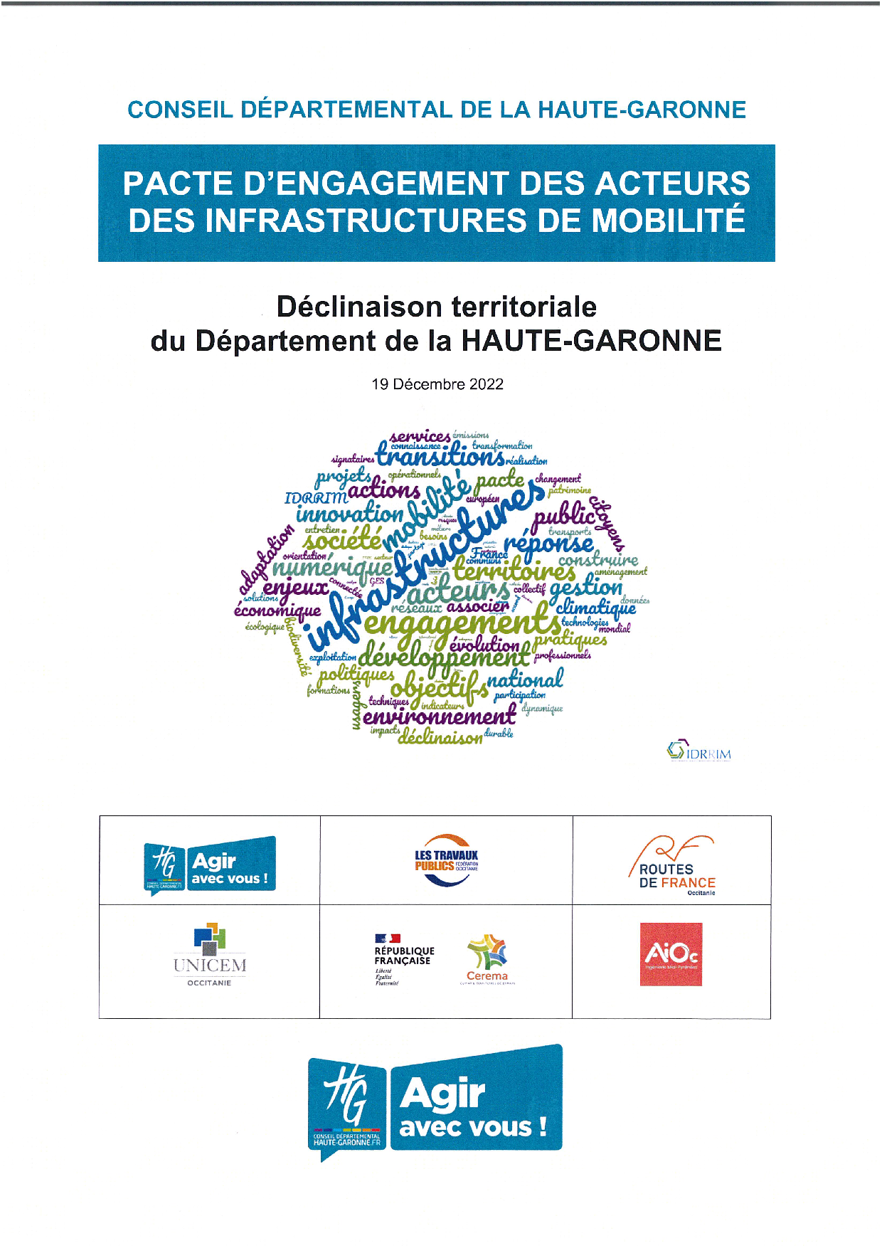 Pacte Engagement Des Acteurs Des Infrastructures De Mobilité